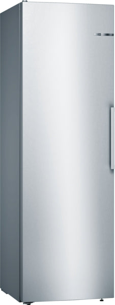 Series 4 free-standing fridge, 186 x 60 cm, Stainless steel look