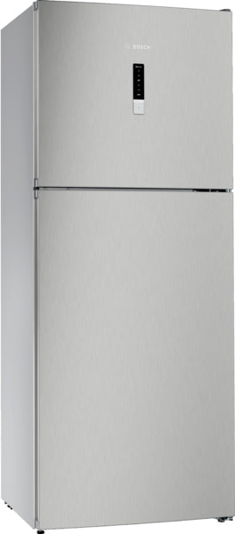 Series 4 free-standing fridge-freezer with freezer at top, 178 x 70 cm, Stainless steel look, Total No Frost