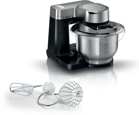 Series 2 Kitchen machine, MUM, 900 W, Black, Silver
