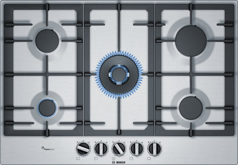 Series 6 Gas hob, 75 cm, Stainless steel