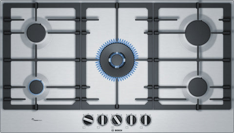 Series 6 Gas hob, 90 cm, Stainless steel