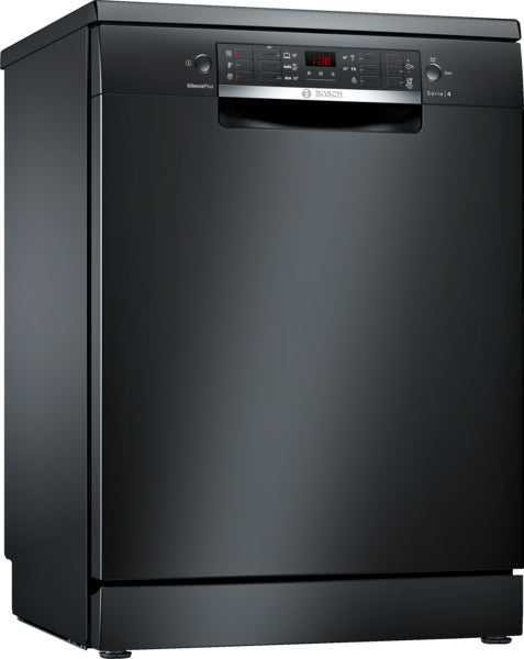 Series 4 free-standing dishwasher, 60 cm, Black