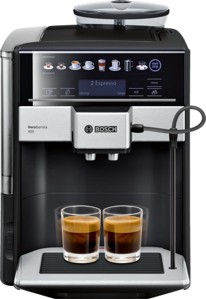 Series 2 Fully automatic coffee machine, Vero Barista 400, Sapphire black metallic, Removable water tank