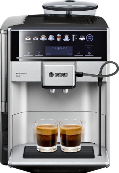 Series 2 Fully automatic coffee machine, Vero Barista 600, Silver, Removable water tank