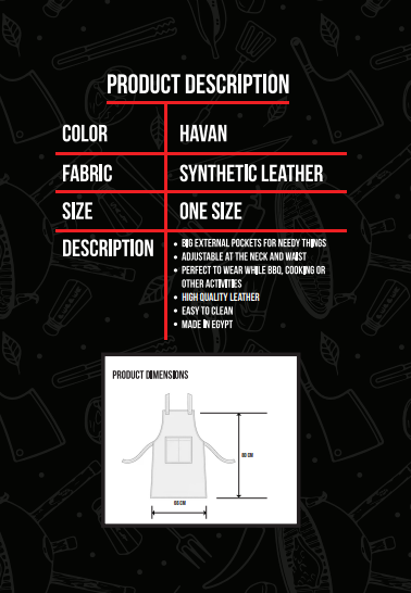 BBQ House Leather BBQ Apron